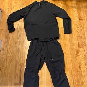 lululemon athletica Textured Double-Knit Cotton Crewneck and Sweatpants